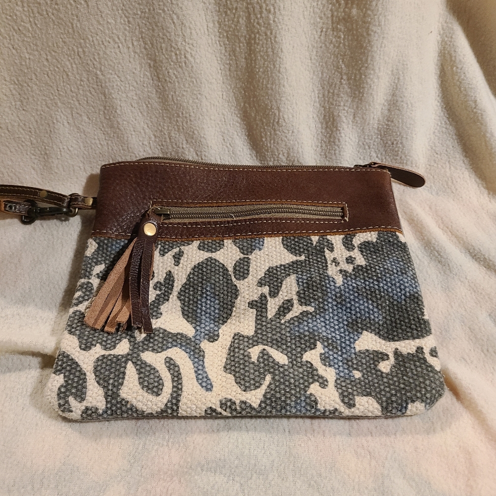 Brown and Blue Patterned Women's Myra Bag